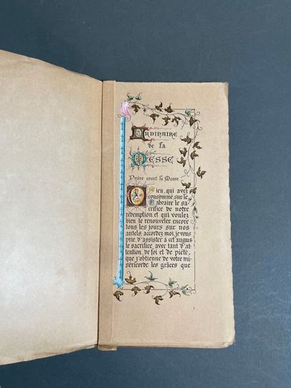 [gouache] Ordinaire de la messe. 
Impression...