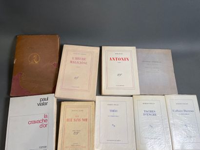 [Large paper] Lot of 9 volumes including...