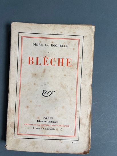 [Envoi] Drieu La Rochelle, Blèche. 
Paris,...