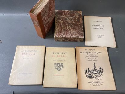 Jean Giraudoux, 5 volumes. 
I present Bellita....