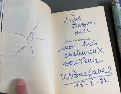 [Envoi, dessin] René Barjavel, two novels...