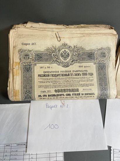 [Russian loans] Large lot (approx. 200, number...