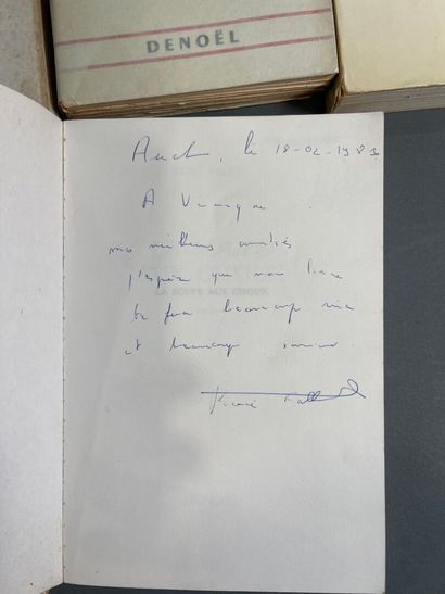 [Envoi] René Fallet, 5 volumes with dispatch....