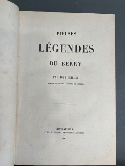 [Berry] 5 volumes dont Emile Chenon, Légendes...