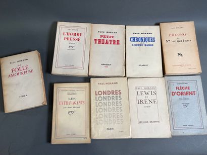 [Envoi] Paul Morand, 9 volumes with dispatch...