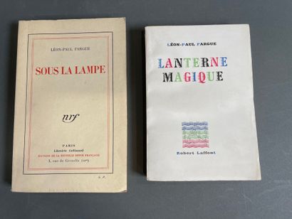 [Léon-Paul Fargue, two volumes with dispatch:
Lanterne...