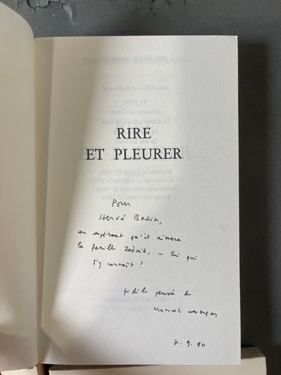 [Envoi] François Weyergans, 6 volumes with...