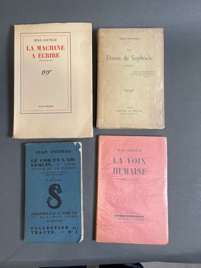 Jean Cocteau, 4 volumes:
la machine à écrire....