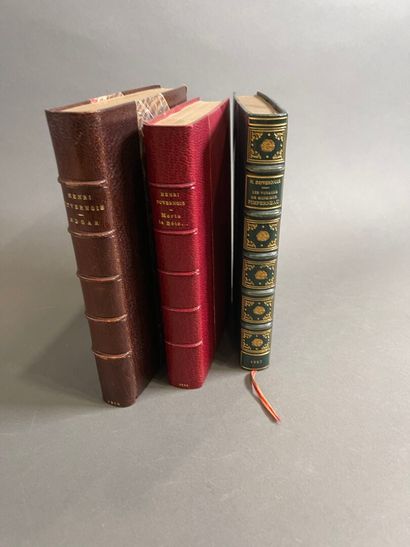 [Autographs] Henri Duvernois, 3 large, well-bound...
