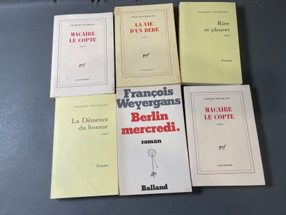 [Envoi] François Weyergans, 6 volumes with...