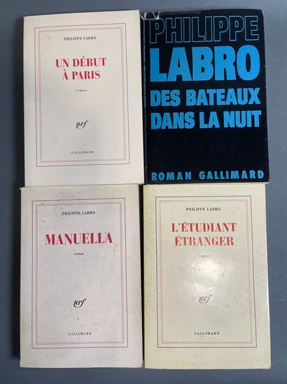 [Philippe Labro, 4 volumes. 
Manual. Sent...
