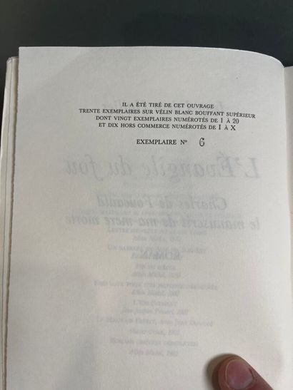 [Autograph] Jean Edern Hallier, l'évangile...