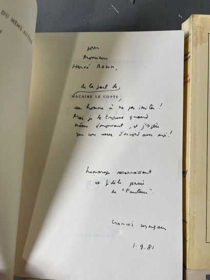 [Envoi] François Weyergans, 6 volumes with...
