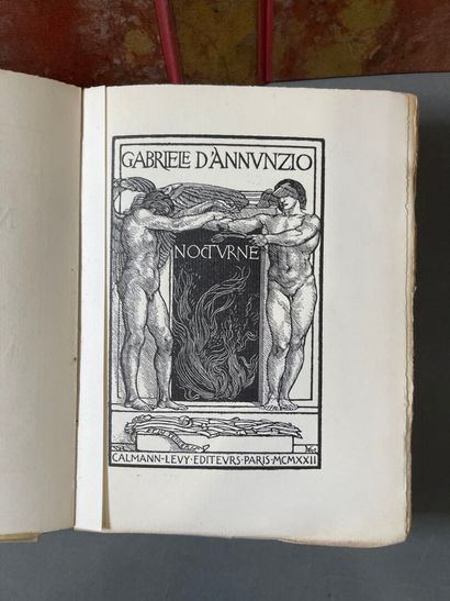Gabriele d'Annunzio, Nocturne.
Paris, Calmann-Lévy,...