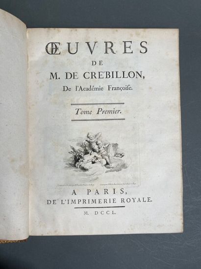 Crébillon, Oeuvres.
Paris, Imprimerie royale,...