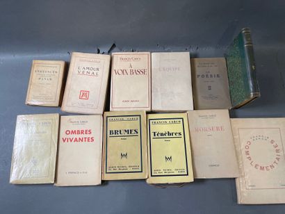 [Carco, 12 volumes:
Ténèbres. Sent to Albert...