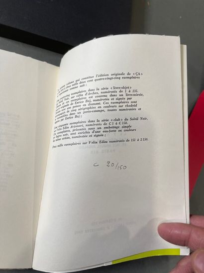 Joyce Mansour, ça. 
Paris, Soleil noir, 1970....