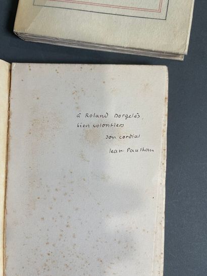 [Envoi] Jean Paulhan, 4 books with dispatch...