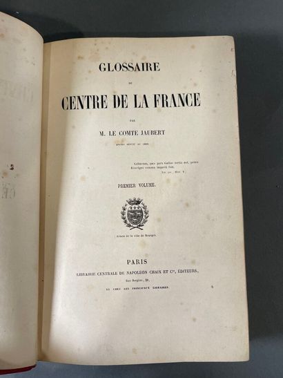 [Berry] comte Jaubert, Glossaire du centre...