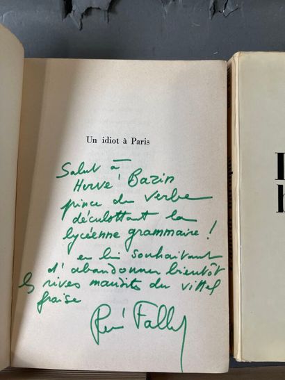 [Envoi] René Fallet, 7 volumes with dispatch...