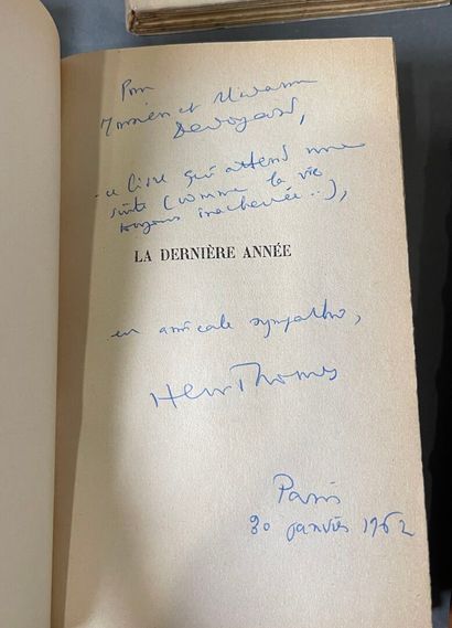 [Envoi] Henri Thomas, 4 volumes, all with...