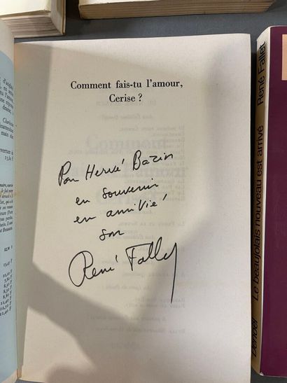 [Envoi] René Fallet, 7 volumes with dispatch...