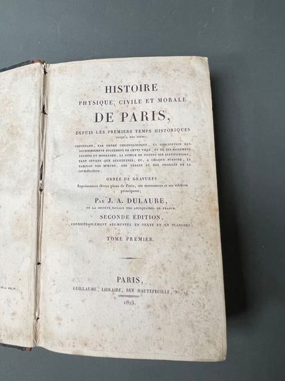 Dulaure, Histoire civile et morale de Paris....