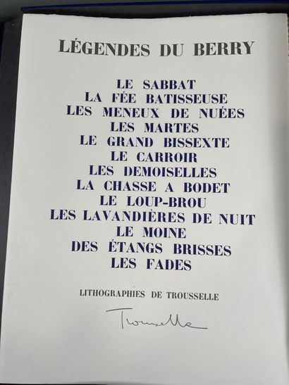 [Berry, envoi] Jean Trousselle, Légendes...
