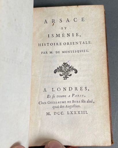 Montesquieu, Arsace and Isménie. Oriental...