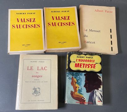 [Albert Paraz, lot of 5 books:
le lac des...
