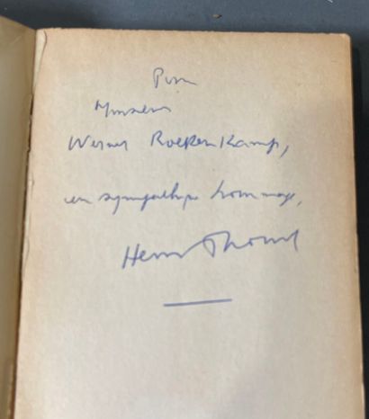[Envoi] Henri Thomas, 4 volumes, all with...