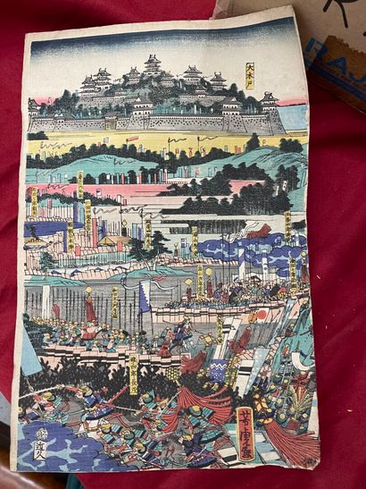 [Japan] Set of Japanese engravings and drawings...