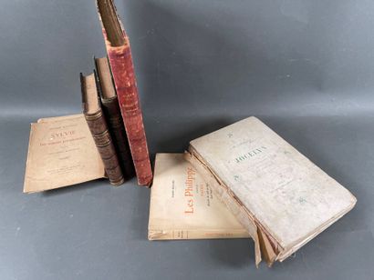 6 volumes: Lamartine (paper binding very...