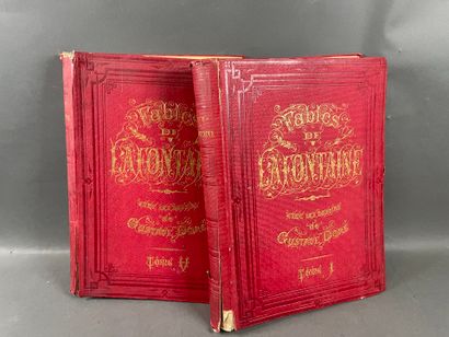 Gustave Doré, Fables de La Fontaine
2 volumes,...
