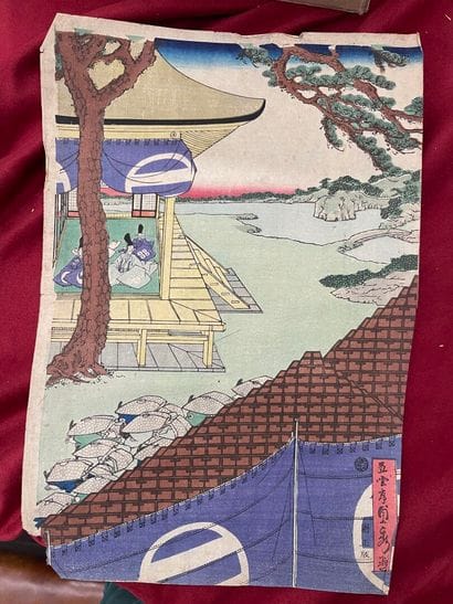 [Japan] Set of Japanese engravings and drawings...
