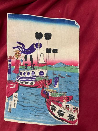 [Japan] Set of Japanese engravings and drawings...