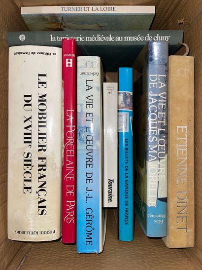 9 art books: J L Gérome, Majorelle, Turner,...
