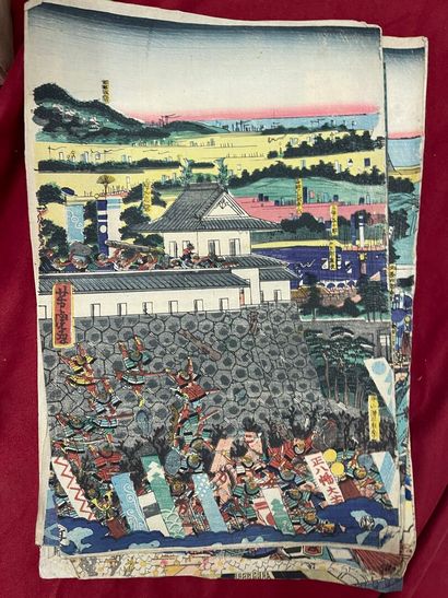 [Japan] Set of Japanese engravings and drawings...