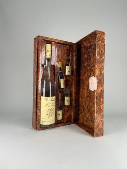 EAU DE VIE.
G. Miclo. Coffret :
Framboise....