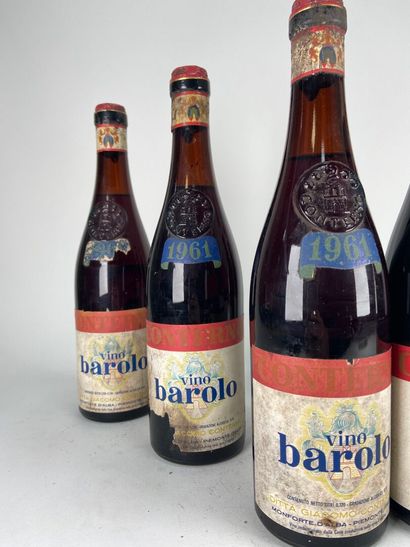 BAROLO.
Giacomo Conterno.
1961. 6 bt. (3...