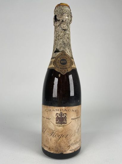 CHAMPAGNE.
Pol Roger.
Brut Réserve.
1947....