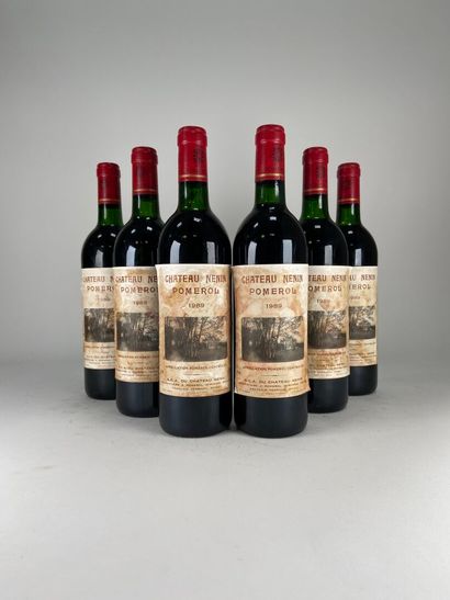POMEROL.
Château Nénin.
1989. 6 bottles (EF,...