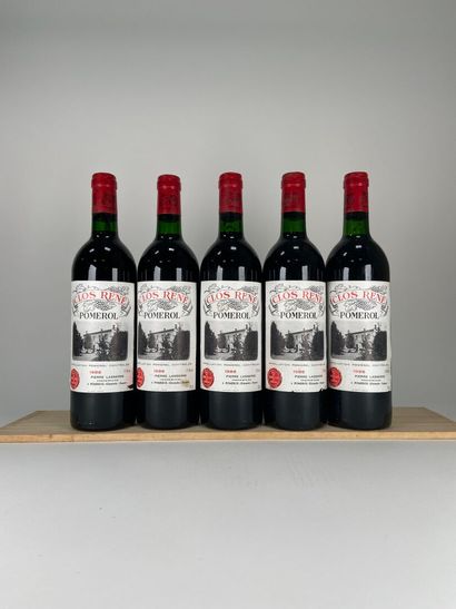 POMEROL.
Clos René. 
1986. 5 bt.
CBO. (1...