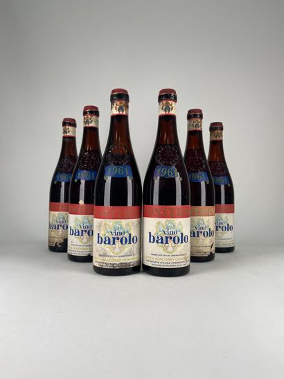 BAROLO.
Giacomo Conterno.
1961. 6 bt. (3...