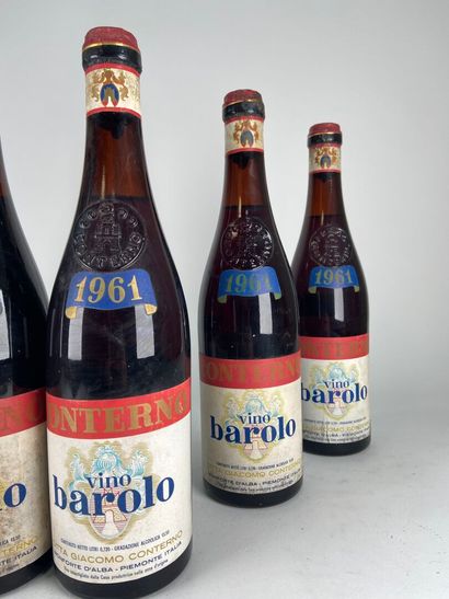 BAROLO.
Giacomo Conterno.
1961. 6 bt. (3...