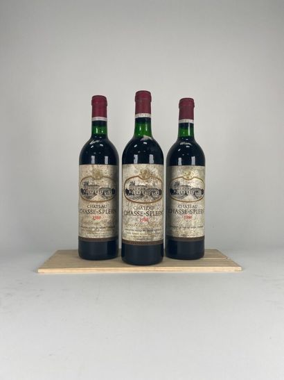 MOULIS.
Château Chasse-Spleen.
1980. 3 bt....