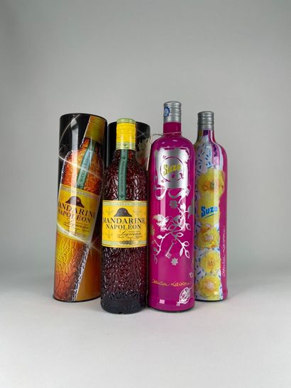 LIQUEUR.
Mandarine Napoléon.
2 bt en étui.
Suze...