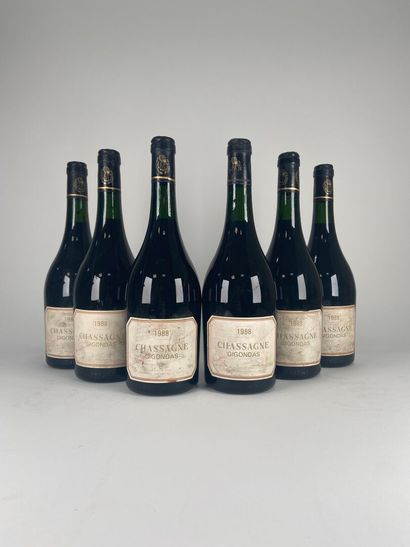 GIGONDAS.
Chassagne.
1988. 6 bt. (BG).