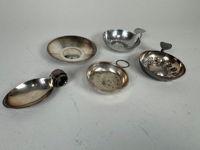 Silver wine stein, Minerve hallmark, serpentine...