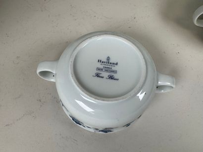 HAVILAND in Limoges.
Fleurs Bleues model.
White...